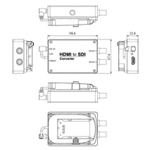 SEETEC 1 x HDMI Input to 2 x SDI Output Converter, 1 x HDMI to 2 x SDI