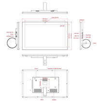 HSD2151 21.5 inch LCD Display Digital Photo Frame, RK3576S Octa Core, Android 14, 4GB+32GB, 21.5 inch 4GB+32GB