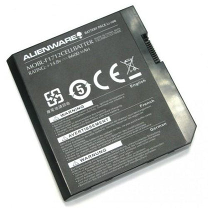 DELL MOBL-F1712CELLBATTER 15G10N375140AW Laptop Battery for F1712 Alienware M17x-2857DSB Alienware M17x10 Alienware M17xR1