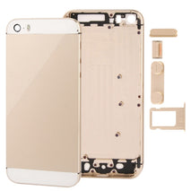 Full Housing Alloy  Back Cover with Mute Button + Power Button + Volume Button + Nano SIM Card Tray for iPhone 5S, For 5S, For iPhone 5S