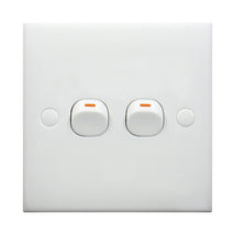 Electric Wall Switch (Size: 86 x 86mm), 2 Switch