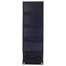 7W Monocrystalline Silicon Foldable Solar Panel Outdoor Charger with 5V Dual USB Ports, 7W