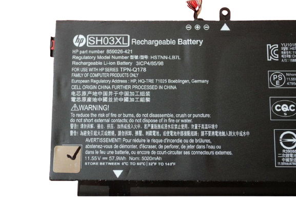 Hp SH03XL Original Laptop battery for 859026-421 Spectre X360 13-AC003NJ X360 13-W008TU HSTNN-LB7L TPN-Q178 Spectre X360 13-W001NF X360 13-AC001NE X360 13-W003NO