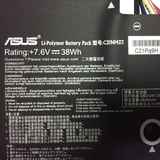 ASUS C21N1423 Original Laptop battery for 0B200-01360100 X302LA X302LA-1A X302LJ1B X302LJ-FN016H F302LA-FN066H P302LJ P302UA