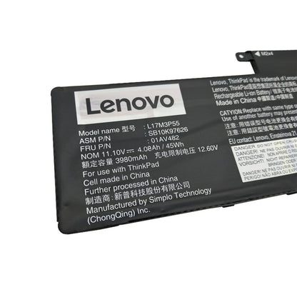 Lenovo Original L17M3P55  Laptop battery for 01AV482 5B10W13892 ThinkPad L390 Yoga 20NUS2F800 L390-20NUS18X00 ThinkPad L380-20M6S16R05