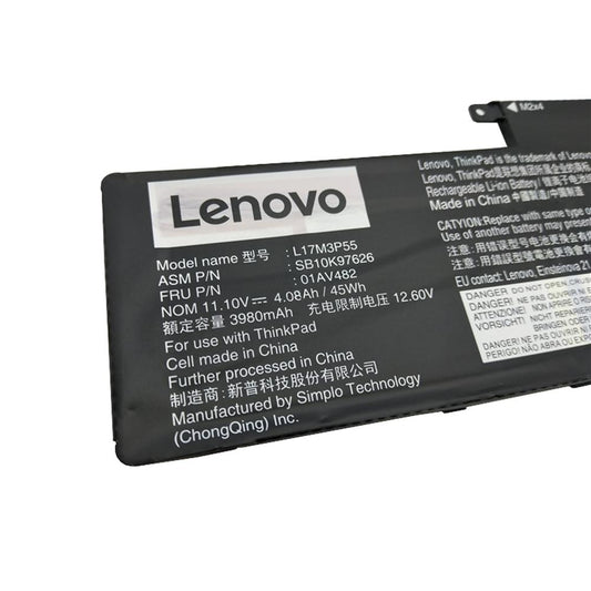Lenovo Original L17M3P55  Laptop battery for 01AV482 5B10W13892 ThinkPad L390 Yoga 20NUS2F800 L390-20NUS18X00 ThinkPad L380-20M6S16R05