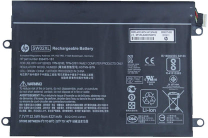 HP Original SW02XL(32.5Wh) Battery For HSTNN-IB7N Hp x2 210 G2 X2 10-P 859470-1B1 Series