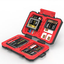 Desiontal SD / TF / XQD / CF / SIM / TF Storage Card Memory Card Organizer Outdoor Portable Waterproof Box, LP-E8