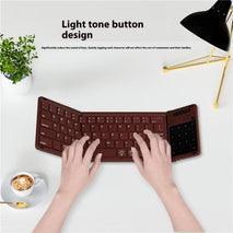 B077T Portable Foldable Wireless Bluetooth Keyboard With Touchpad, B077T With Touchpad