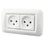 PC Panel Duplex Israel Three-Hole Wall Power Socket
