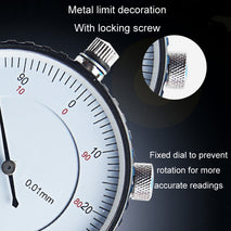 0.01mm High-precision Large Dial Pointer Dial Indicator, 0-30mm, 0-50mm