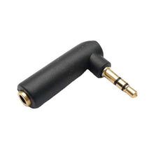3.5mm Elbow Male to Female Dual Channel Headphone Audio Adapter, Gold Plated