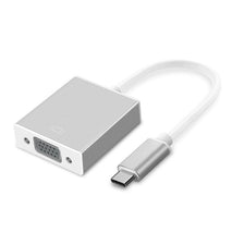 USB-C/Type-C To VGA HD Converter 1080P Laptop Connecting Display Mobile Phone Same Screen Line, Type-C To VGA Female