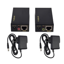 FJGEAR FJ-VEA100 2 In 1 Extender VGA To RJ45 Signal Single Cable Extension With Audio, EU Plug, FJ-VEA100 EU Plug