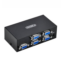 FJGEAR FJ-2004 VGA Splitter 1 In 4 Out Computer Vedio Output Splitter, EU Plug, FJ-2004 EU Plug