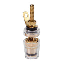 Medium Extended Transparent Terminal Block 4mm Banana Socket Audio Amplifier Junction Post, Medium Black