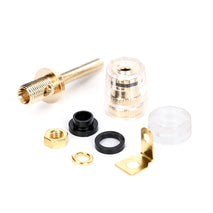Medium Extended Transparent Terminal Block 4mm Banana Socket Audio Amplifier Junction Post, Medium Black