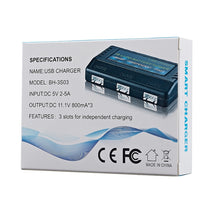 One Charge Three Water Bullet Rifle Li-Po Battery Balance Charging Case, BH-3S03