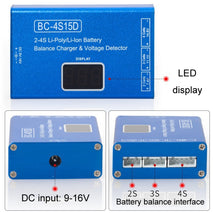 Li-Ion Battery LED Digital Display Balance Charging Case With Power Supply, US Plug, BC-4S15D