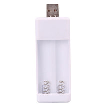 Directly Inserted 2 Slots USB AA / AAA Rechargeable Battery Charger, USB 2 Slots