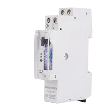 SINOTIMER  TM610C 110-250V 16A Quartz Mechanical Timer 24 Hours Programmable Din Rail Relay, TM610C