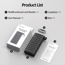 TELESIN  USB-C / Type-C 2-in-1 SD / TF Card Reader Storage Box for Smartphones PC Camera, TELESIN