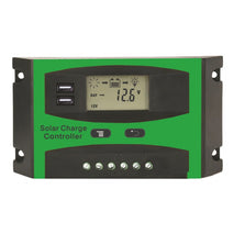12V/24V Solar Charge And Discharge Controller Dual USB Port LCD Solar Cells Panel Charge Regulator, 10A, 20A, 30A