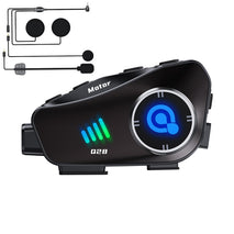 KUQIBAO Q28 Motorcycle Riding Helmet Bluetooth-compatible Headset Recorder, Soft Microphone, Hard Microphone, 2 In 1 Microphone