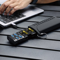 Desiontal DK10 Portable High-Speed Computer Phone Read / Write 2 In 1 Card Reader Large Capacity Flash Card Case