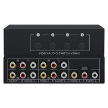 VSW41 AV 4-input 1-output RCA Lotus Interface Audio and Video Switcher, VSW41