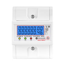 100A 380V AC 3-phase 4 Wire Energy Meter Temporary Power Can Be Reset Din Rail Mounted, SINOTIMER DTS6619-046