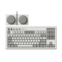8BitDo Retro87 M Mechanical Keyboard Vintage Wireless Bluetooth / 2.4G / Wired Triple Mode Connection Keyboard, Light Gray Keyboard