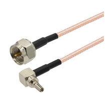 F Male Straight to CRC9 Male 90 Degree Coaxial RF Cable RG316 Jumper Cable, 10cm, 20cm, 30cm, 50cm