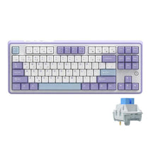Ajazz AK870 Wireless Bluetooth Tri-mode Mechanical Keyboard RGB DIY Custom Hot Swap Gaming Keyboard, Flying Fish Axis Purple, Flying Fish Axis Black, Gift Axis Purple, Gift Axis Black, Flying Fish Axis Gradient Blue, Flying Fish Axis Gradient Gray
