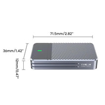 JEYI mSATA to USB 3.1 Type-C 6Gbps SSD Enclosure Adapter Case Aluminum External SSD Case, JEYI