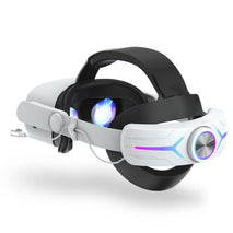 For Meta Quest 2 VR RGB Head Strap Adjustable Headband Built-in 8000 mAh Battery, For Meta Quest 2 (Gaming White), For Meta Quest 2 (Gaming Black), For Meta Quest 2 (White)