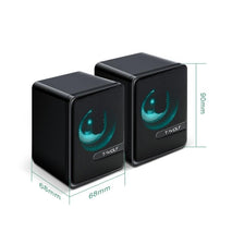 T-WOLF S3 USB/3.5mm Desktop Speakers For Phone / PC / Laptop Dual Diaphragm Subwoofer Sound System, S3