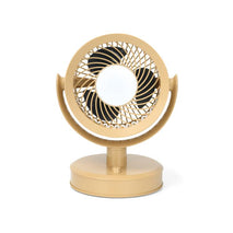 Desktop Fan Outdoor Student Office Portable Rechargeable USB Tabletop Small Fan, Without Light (White), Without Light (Khaki), With Light (White), With Light (Khaki)