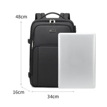 Wiersaam Men Anti-Theft Business Laptop Backpack 15.6 Inch Computer Bag With USB & Type-C Charging Ports, WA338353  Gray