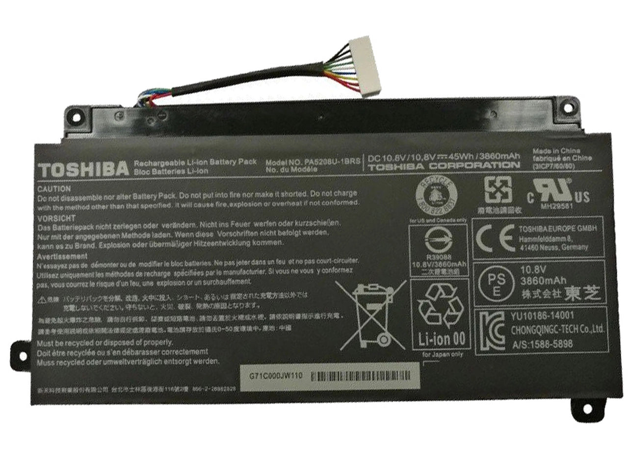 Toshiba PA5208U-1BRS Laptop Battery