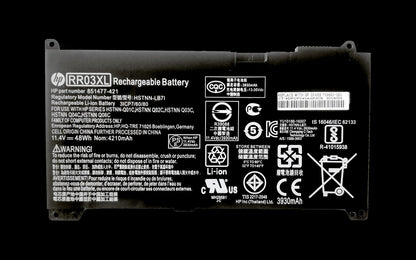 New HP RR03XL Laptop Battery for HSTNNI74C HSTNN-LB71 Z1Z82UT ProBook 440 G5(3KY93EA) ProBook 430 G4(Y8B44EA) ProBook 450 G4(1LT82ES) ProBook 440 G5(2XZ66ES)