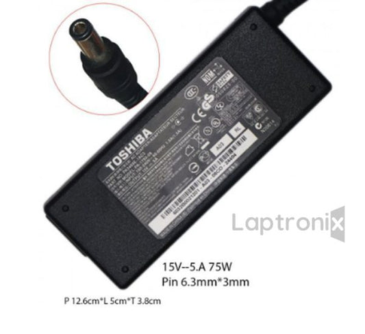 Toshibha 15V 6A 90W ( 6.3mm*3.0 mm) Original Laptop Charger for PA2521U-3ACA, PA3378U-1ACA, PA3378U,