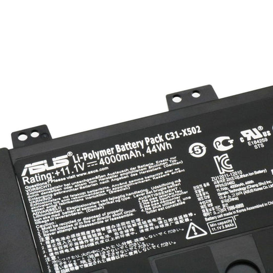 ASUS C31-X502 C31-X502C Laptop Battery For Asus 0B200-00320300M E500CA	PRO500CA PU500 PU500CA PU500CA-XO002X P500CA P500CA-XO330D PU500CA-XO002G VivoBook V500C VivoBook S500 Series