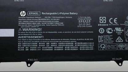 HP EP04XL Original Laptop Battery for 2ICP5/68/73-2 HSTNN-DB9J EP04056XL L52448-241 PHM2230DLS BQ40Z551 Elite Dragonfly-8MK79EA Elite Dragonfly Max Elite Dragonfly G1 Elite Dragonfly-8MK79EA