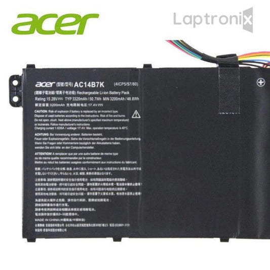 Acer AC14B7K  Laptop Battery for  4ICP5/57/80  Aspire 7 A715-71G-77B2 NX.GT1EK.001 Nitro 5 AN51542 SP51551GN 5 Spin NP515