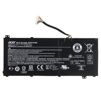 Acer AC14A8L Original Laptop battery For 3ICP7/61/80 934T2119H KT.0030G.001 Acer Aspire N15W7 VN7-592G VN7792G TMX3410M5795 X3 X3410-MG