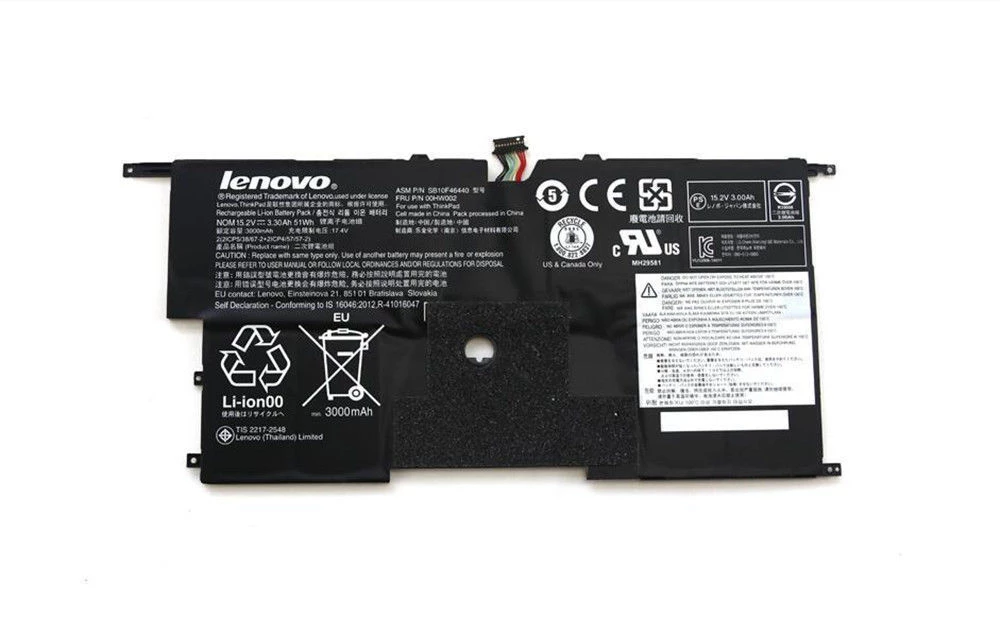 LENOVO 00HW002 Original Laptop Battery for SB10F46441 4ICP5/58/73-2 Lenovo ThinkPad X1 Carbon 2015 ThinkPad New X1 Carbon 20BTA01TCD ThinkPad X1 Carbon(20A8-8005NAU)