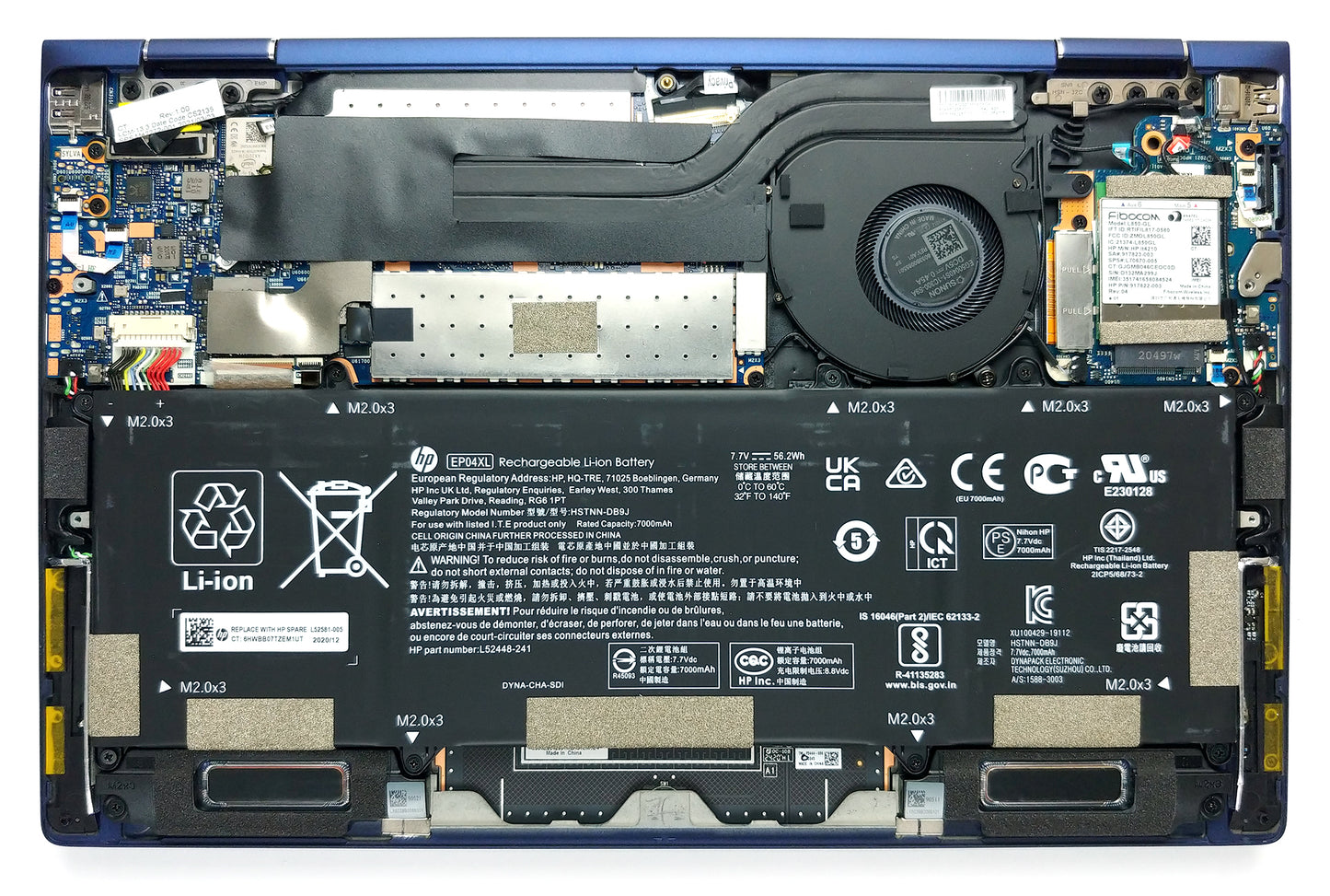 HP EP04XL Original Battery for L52448-1C1 BQ40Z551 L52448-241 Elite DRAGONFLY G2 R5439K323JBTR/RICOH Elite Dragonfly-8MK79EA Series