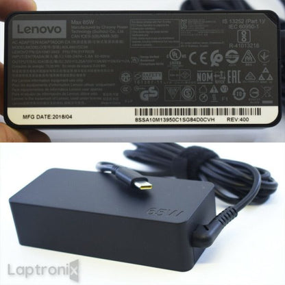 Lenovo 20V 3.25A 65W Type-C USB-C Laptop Charger for ThinkPad E480-03CD, A275