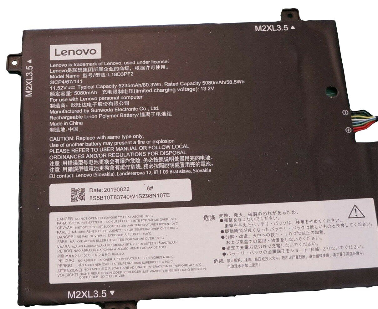 LENOVO Original L18M3PFA L18D3PF2 laptop battery for 3ICP4/67/140 5B10T83740 Lenovo Yoga C740-15 C740-15IML Yoga C740-15IML 81TD0038IV